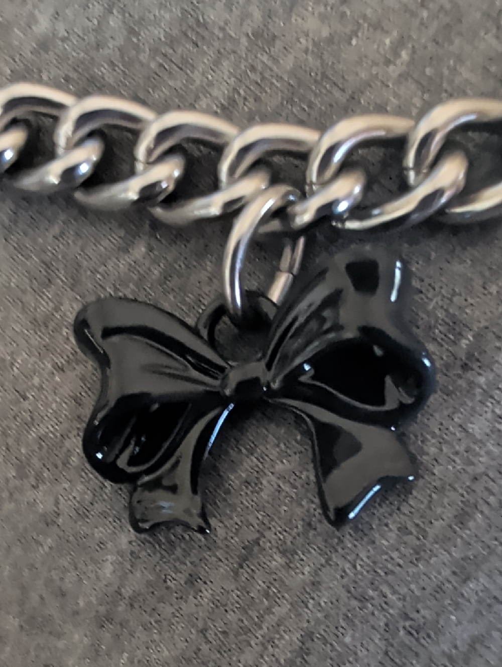 Coach Motif Chain Bag Charm In Silvertoned Hardware - Picture 10 of 13